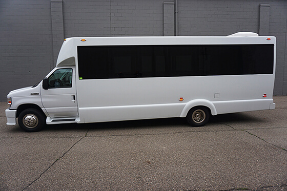 large party bus exterior