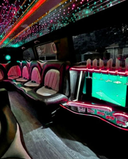 stretch limousine interior