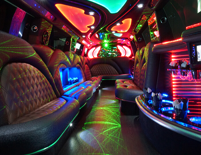 stretch limousine interior